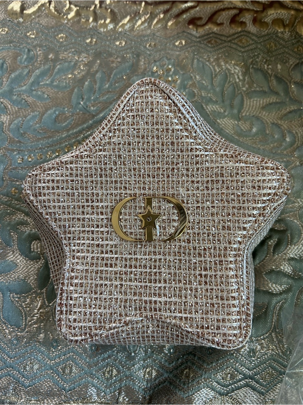 Dior Star-Shaped Gold Crystal cosmetic Box new without tags
